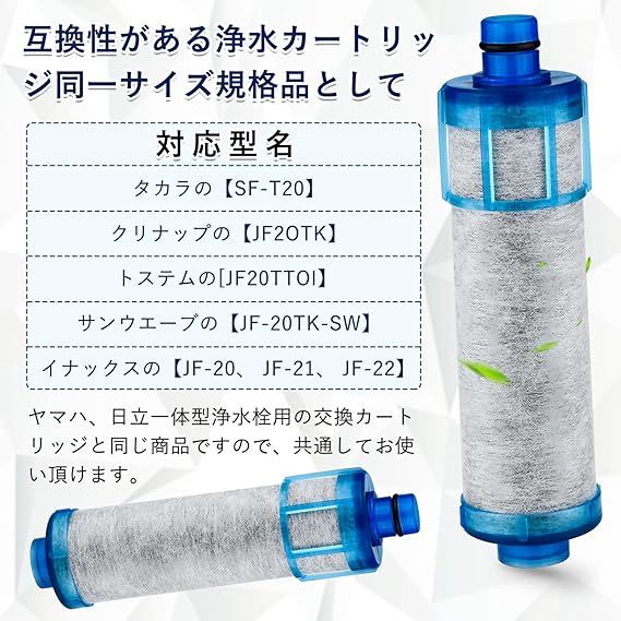 クリナップ オールインワン浄水栓 交換用カートリッジ JF20TK 3本入 JF
