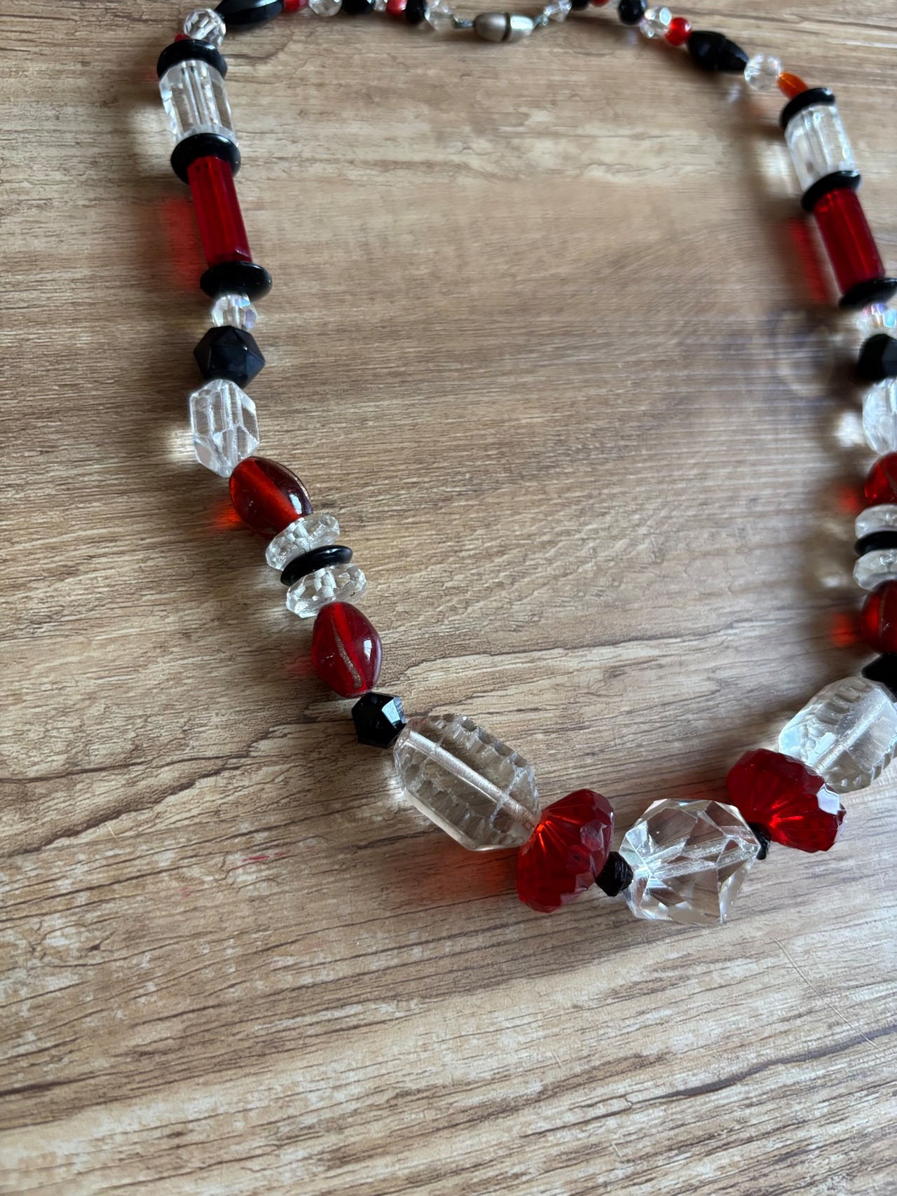 vintage contrast design necklace-5139-7