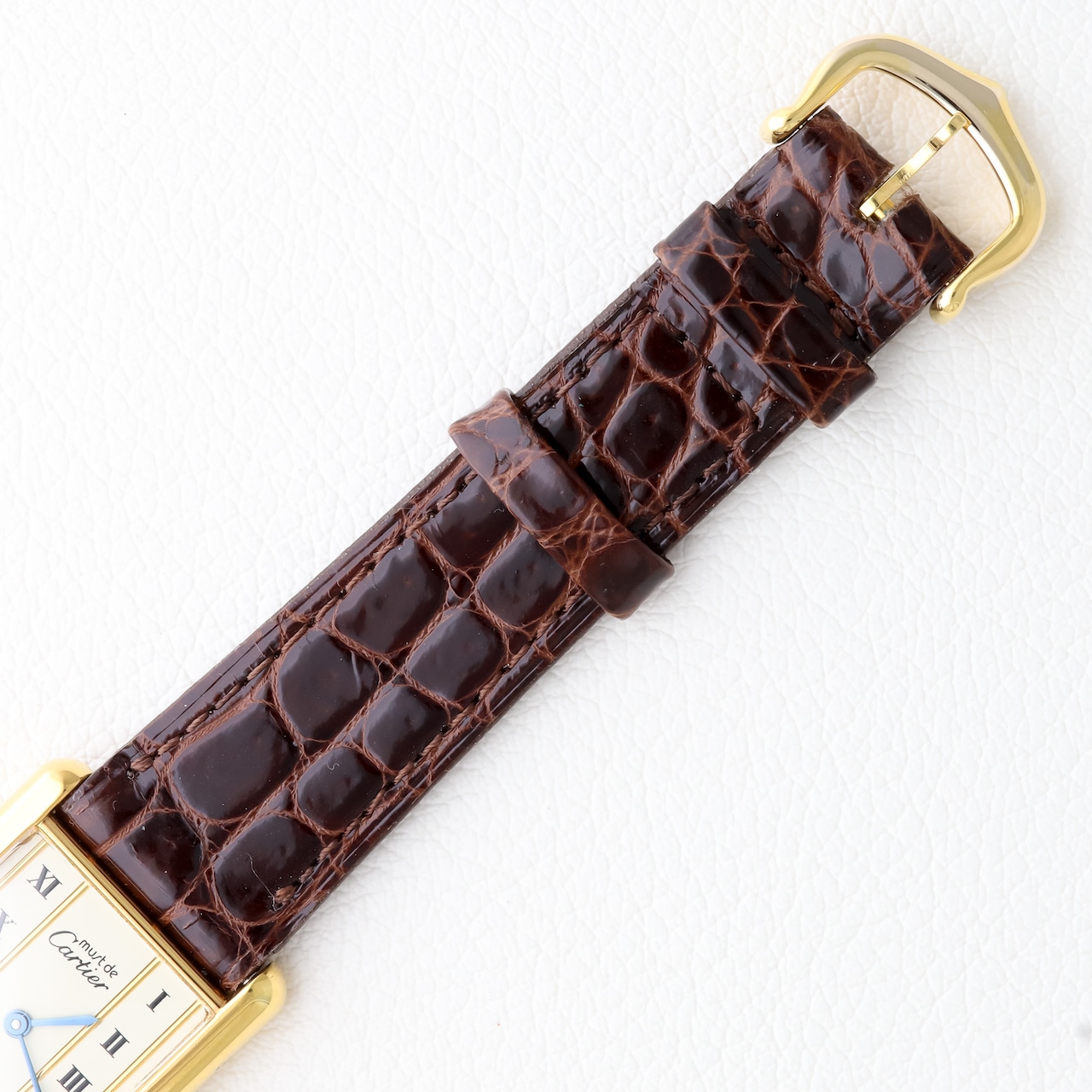 カルティエ マストタンク LM ストレートローマン ダイヤル