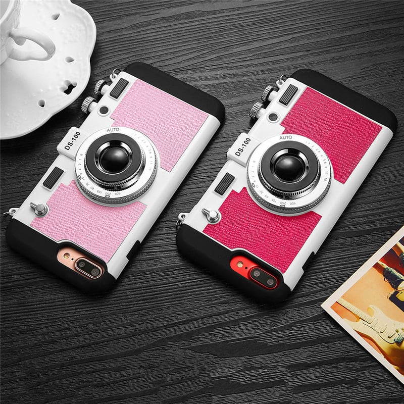 iPhone15対応】レトロカメラ風◎スマホショルダー おしゃれ カメラ型