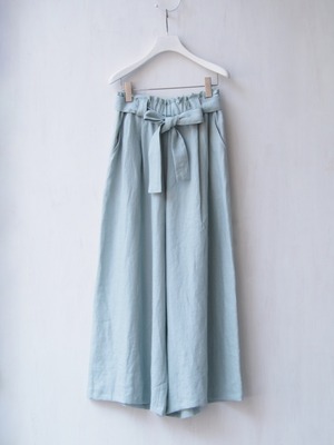 YUKI　JPL Wide flare pants／JPL ワイドフレアーパンツ　SAX【YUKI-22-012-SA】