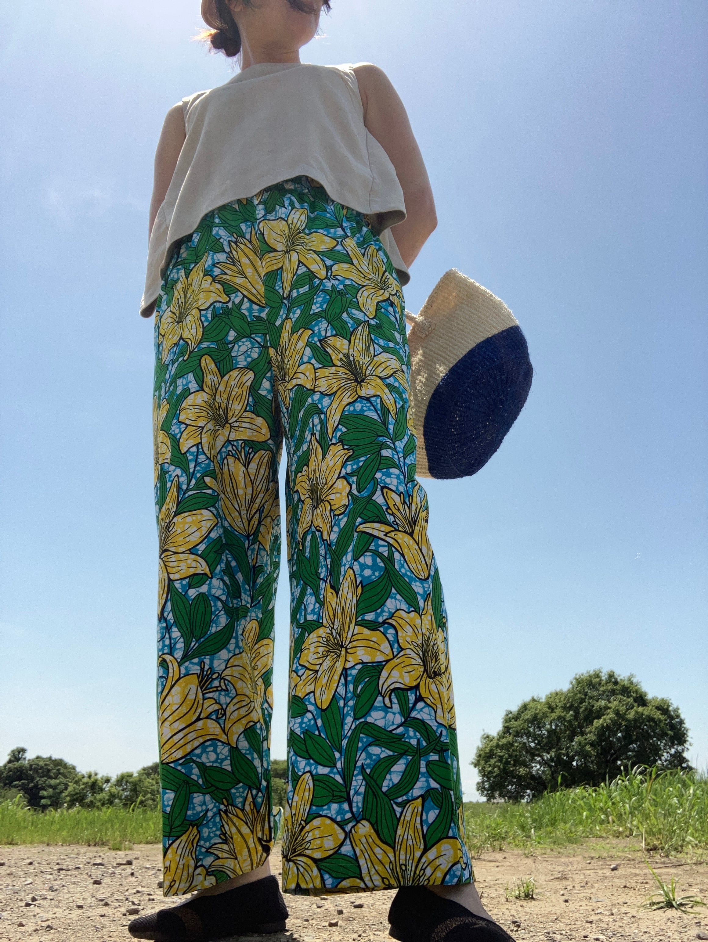 SIKUパンツ straight = yellow lily=