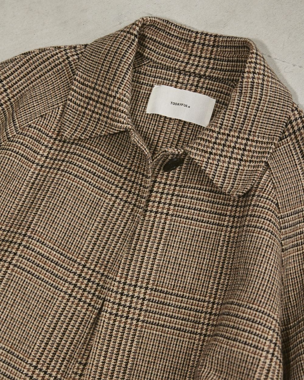 TODAYFUL(トゥデイフル) Soutiencollar Check Coat | サウスオレンジ