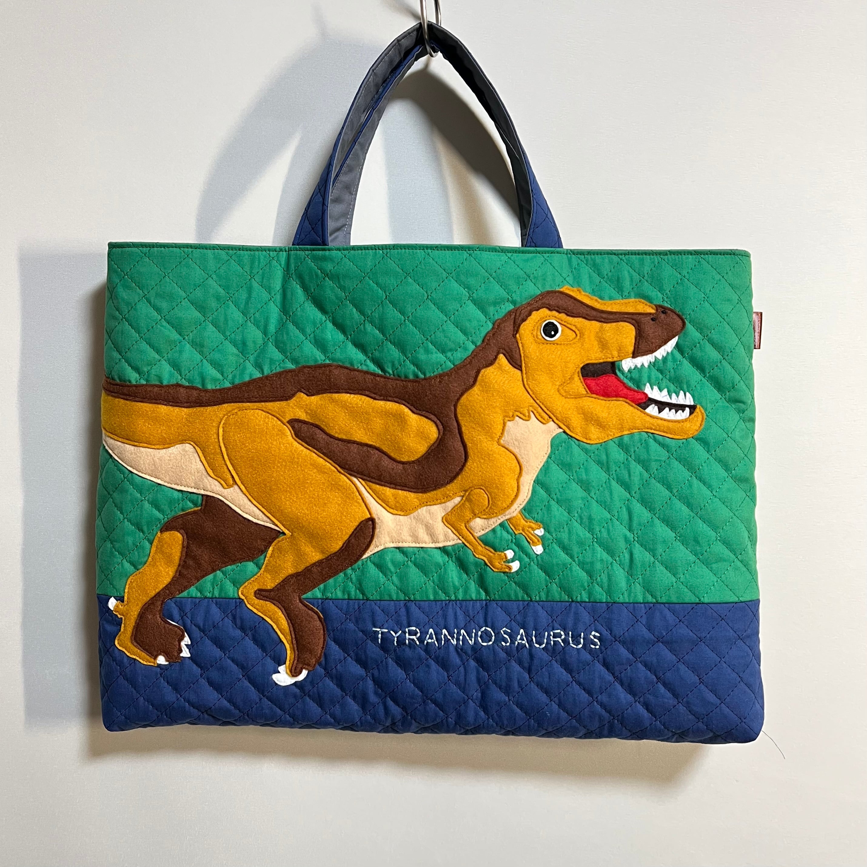 Mr.President様 レッスンバッグ 上履き袋 ヌビ キルト 恐竜 入園入学2