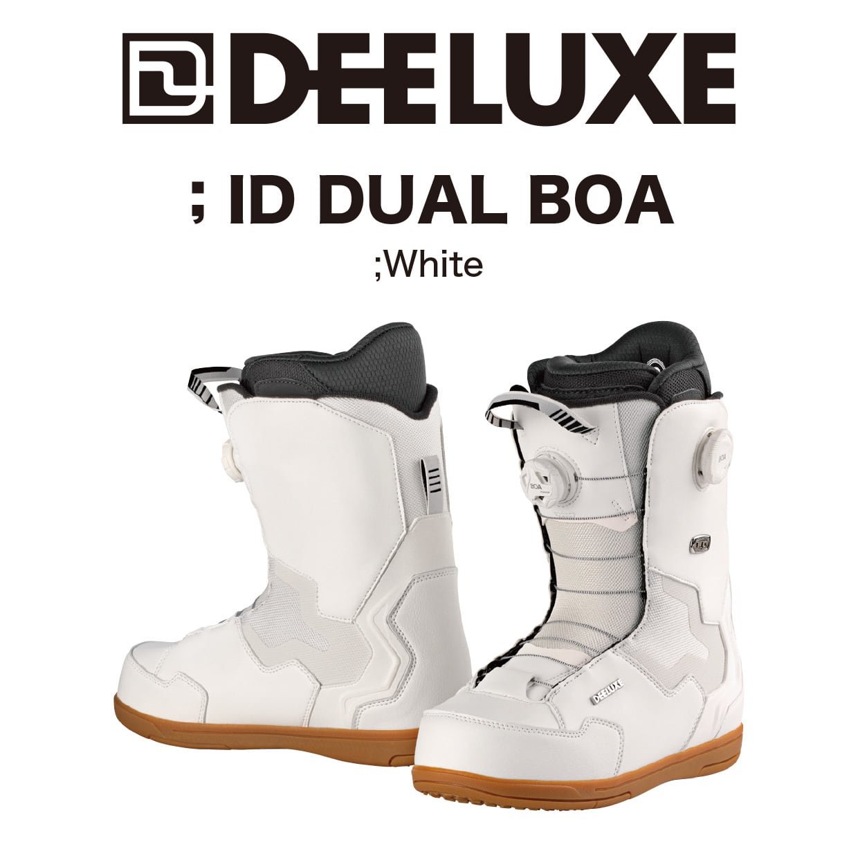 23-24年モデル DEELUXE .『 ID DUAL BOA 』. White . ディーラックス