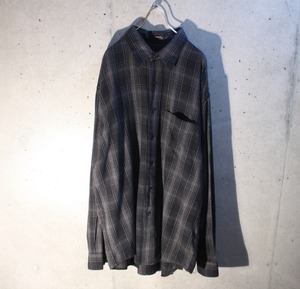 Geometric Check Rayon Cotton Shirt