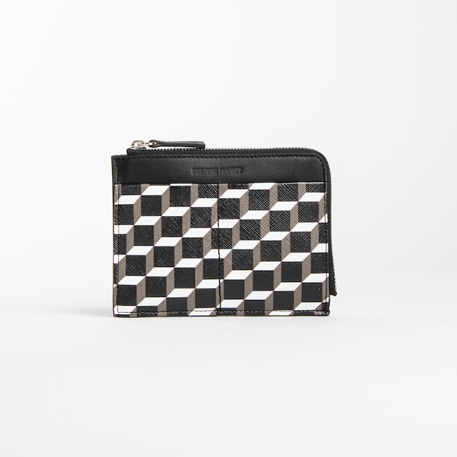 PIERRE HARDY　WALLET　BLACK WHITE BLACK