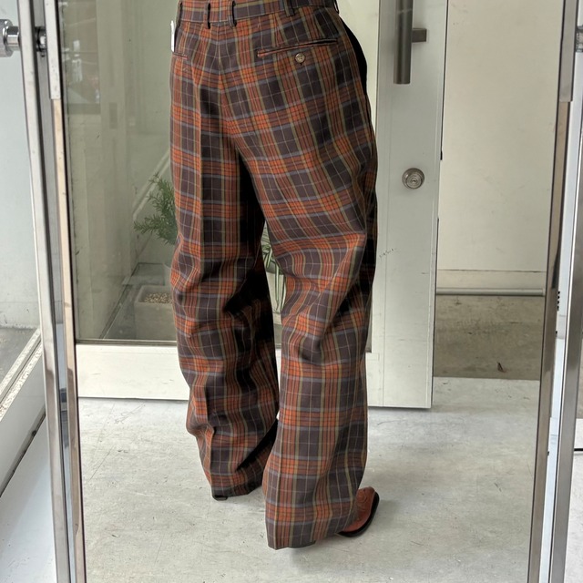 【USED/チェックパンツ】