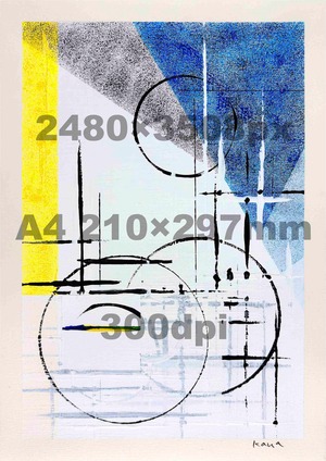 【Digital Art Data】[#22]｜A4 Printable Poster & Wallpaper（300dpi JPEG）