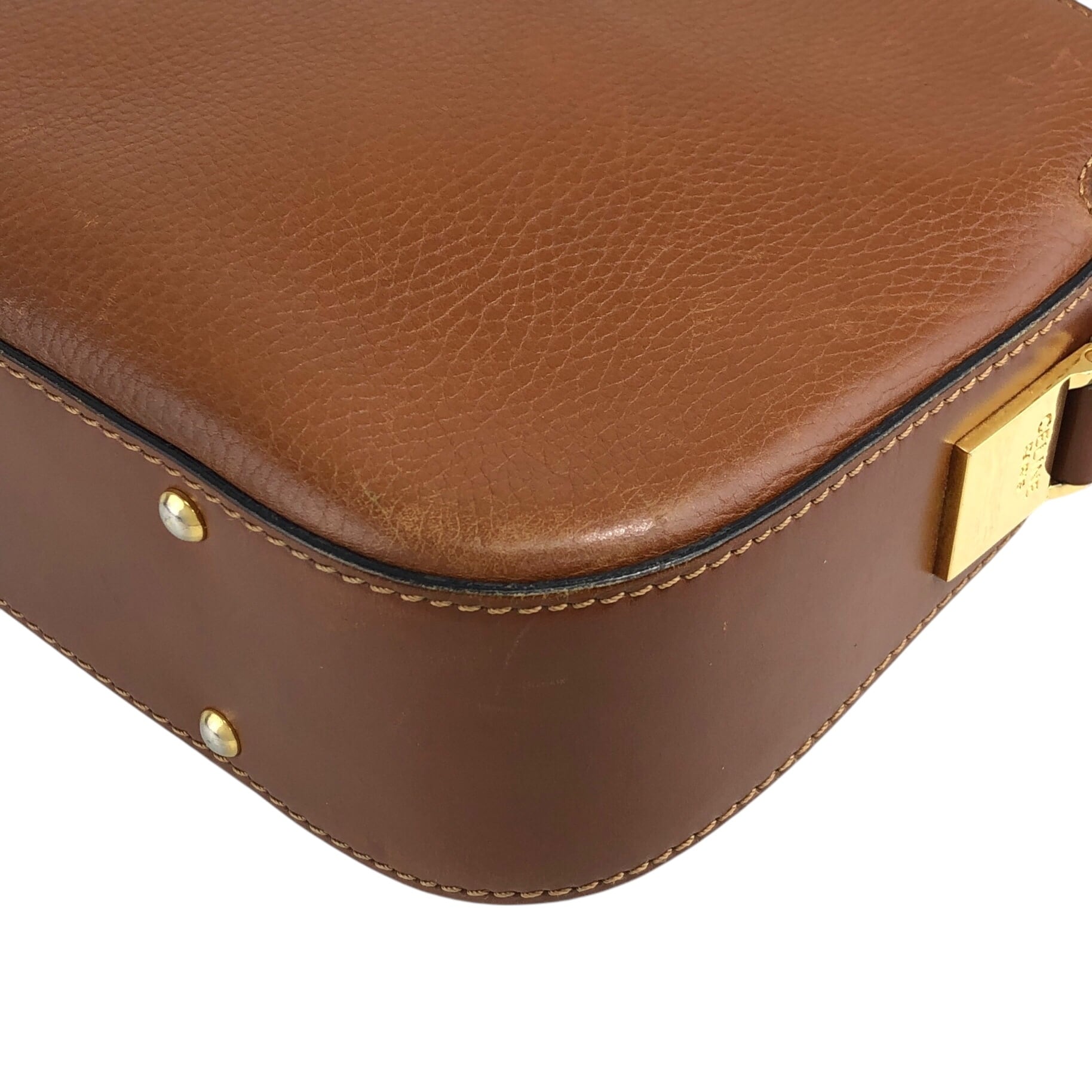 CELINE セリーヌ ショルダーバッグ ブラウン レザー M93 vintage