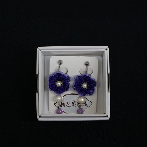 新庄亀綾織 イヤリング