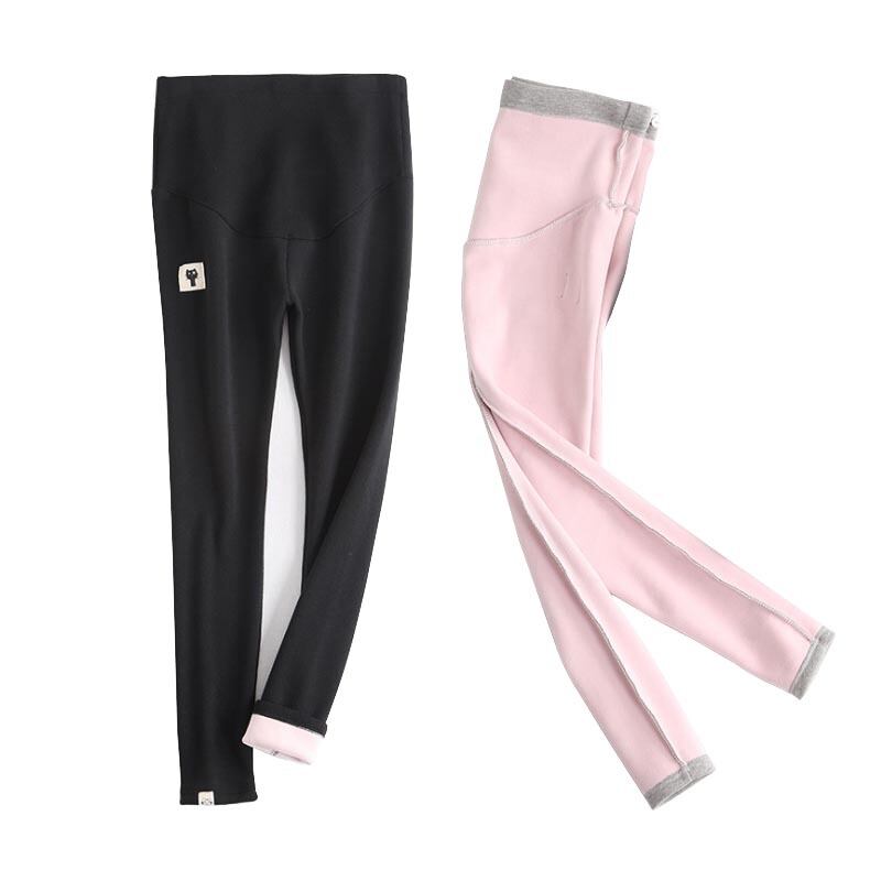 【新作】【送料無料】 プラスベルベット厚みのあるマタニティレギンスパンツ妊婦温かいウエスト妊娠ケアベリーパンツ冬秋 オータム 秋物 ウィンター 冬物 expec55435781481