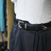 western black leather belt