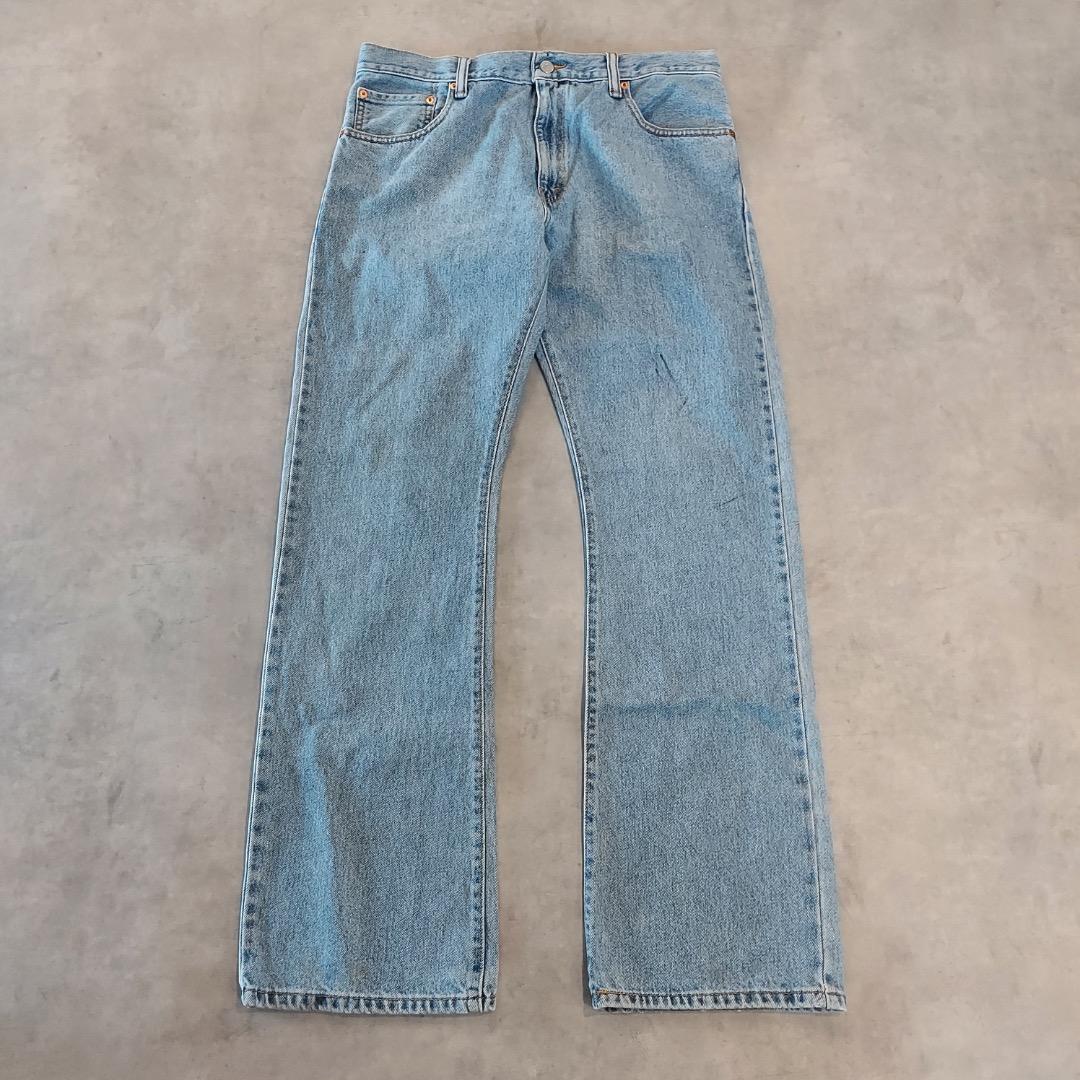 リーバイス517 Levis W34 フレアブーツ 青 古着 ボトム 22169