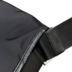 PRADA black nylon shoulder bag