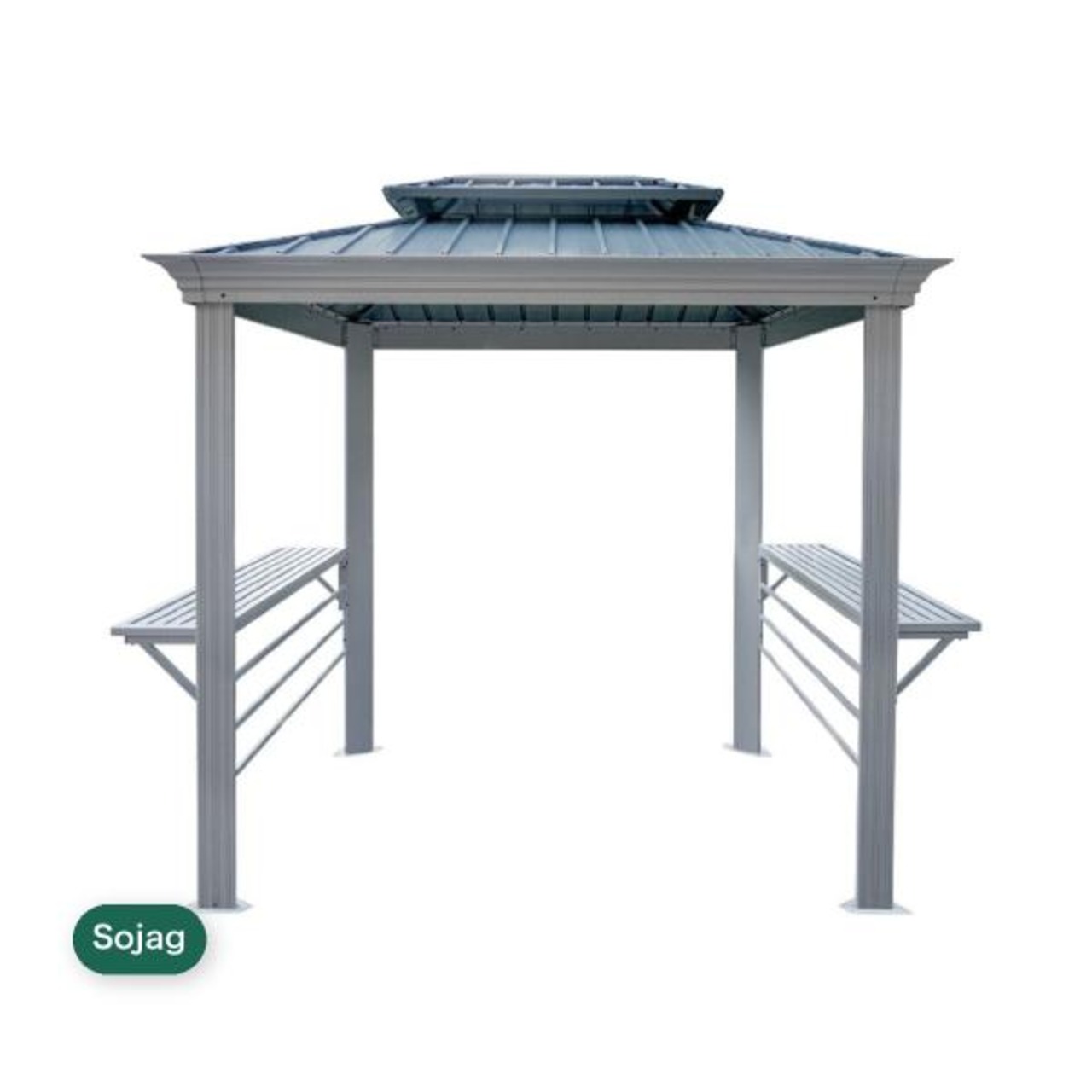 ソジャグ Monaco 8 x 6フィート (2.4 x 1.8m) BBQ ガゼボ