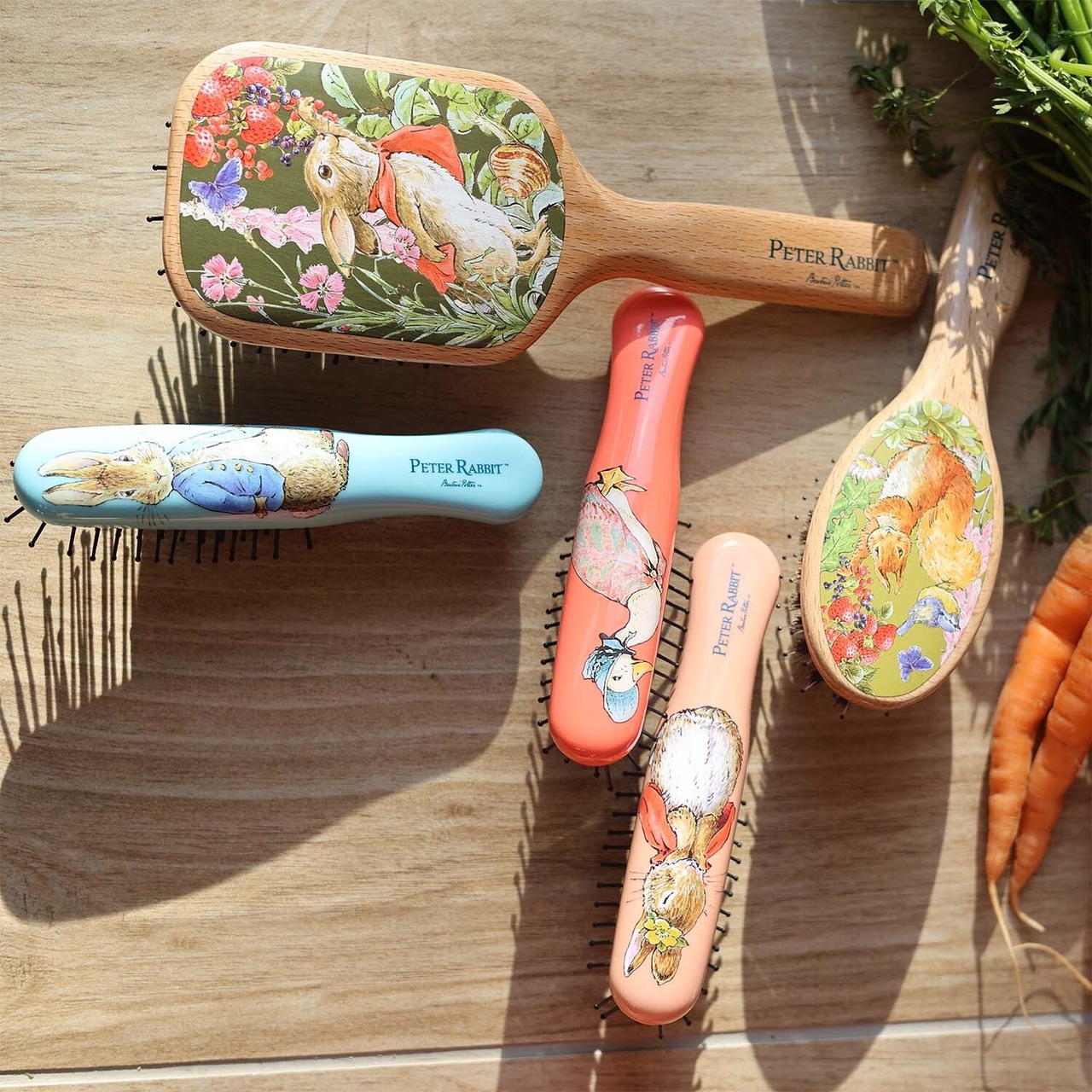 ＜GB KENT＞Peter Rabbit™ フロプシー™ ボールエンドピン パドルヘアブラシ PR03 - 6