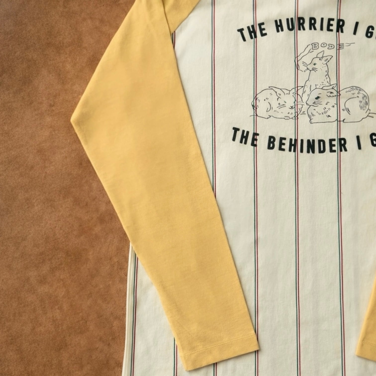 BODE  [SUMMERTIME STRIPE BASEBALL TEE]