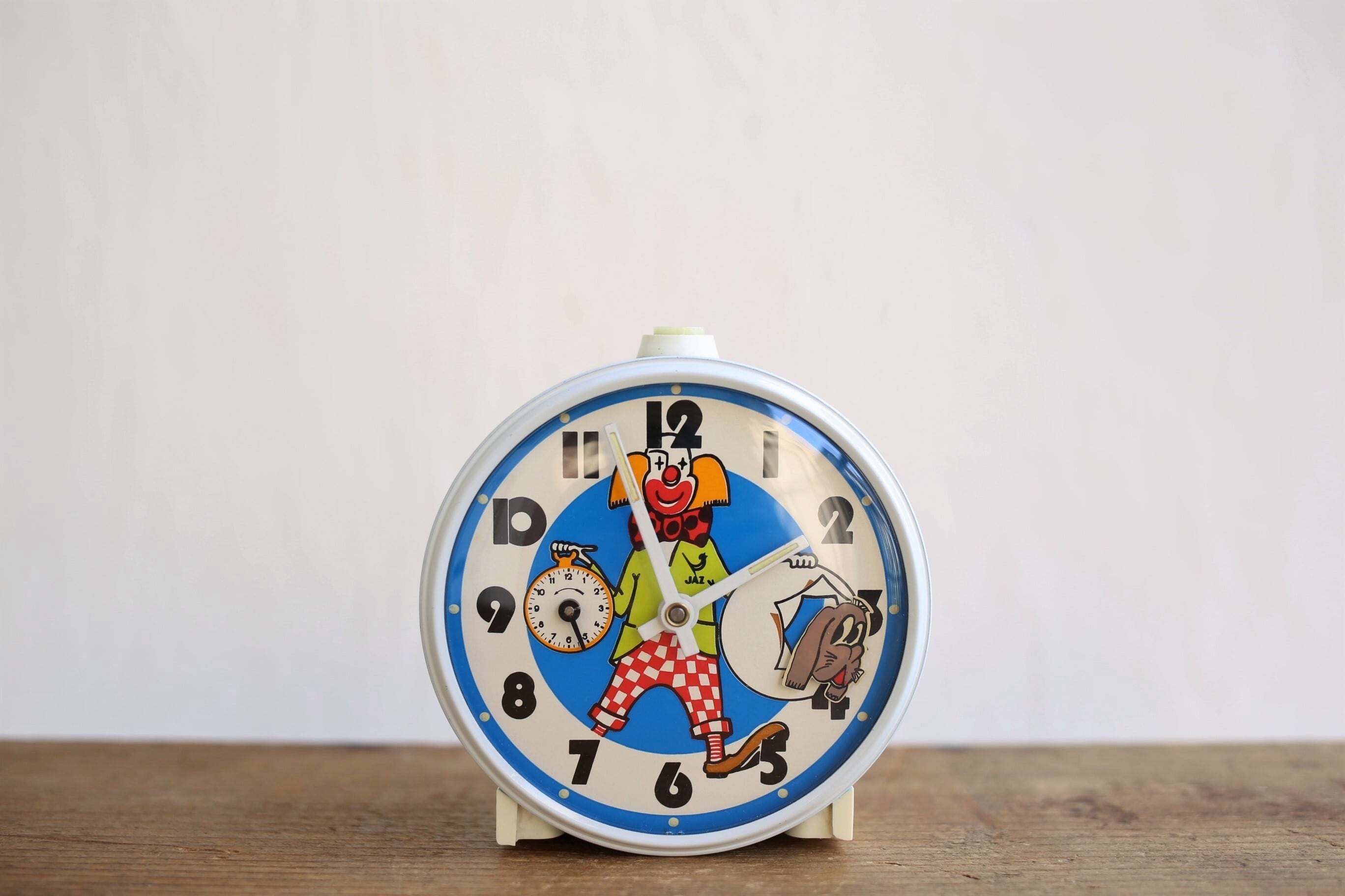 フランス アンティーク ヴィンテージ JAZ 目覚まし時計 『ピエロ』N-03151