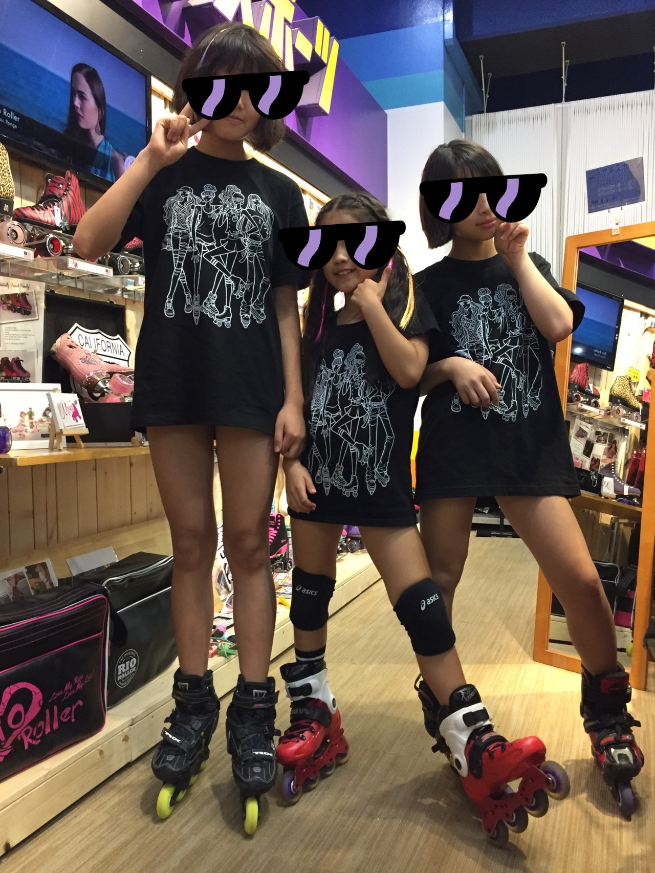 RIO ROLLER パープル ローラースケート ごとく