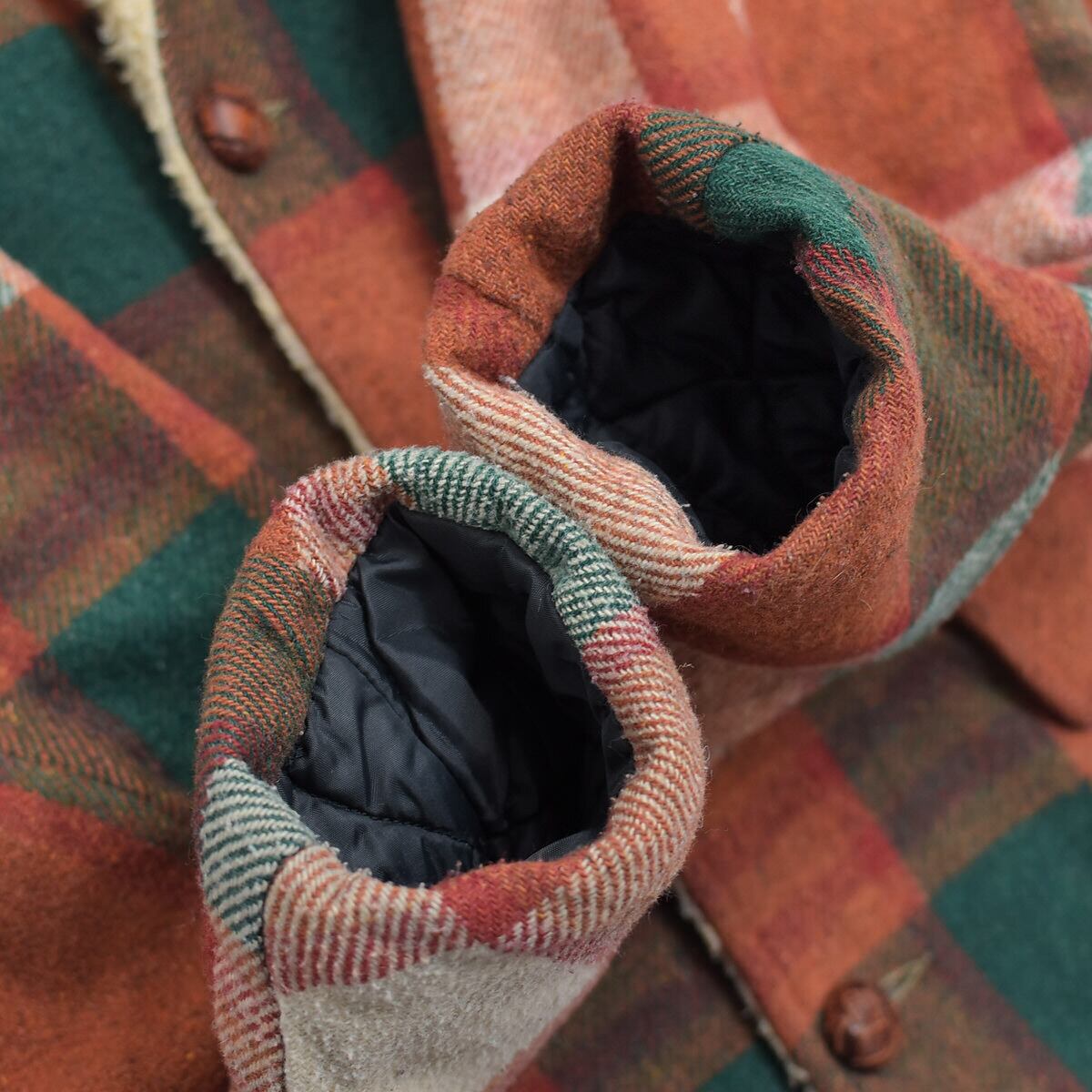 雰囲気系 70～80s WEATHERGUARD by Shand チェック ランチコート