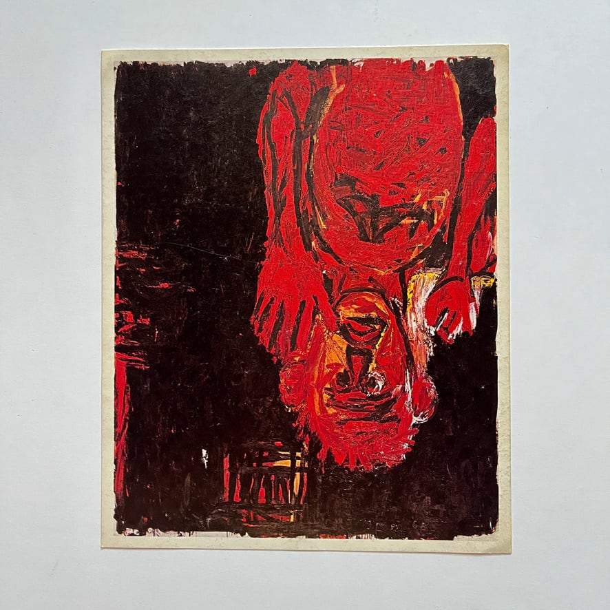 【 インヴィテーションカード・エフェメラ】バゼリッツ　Georg Baselitz 1982 Waddington Galleries [3100263]