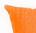 【天然繊維100%】伝統的織物のクッションカバー･Orange150
