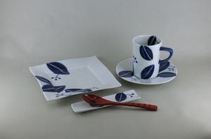 リーフシリーズ　ドラム型マグ　（青）