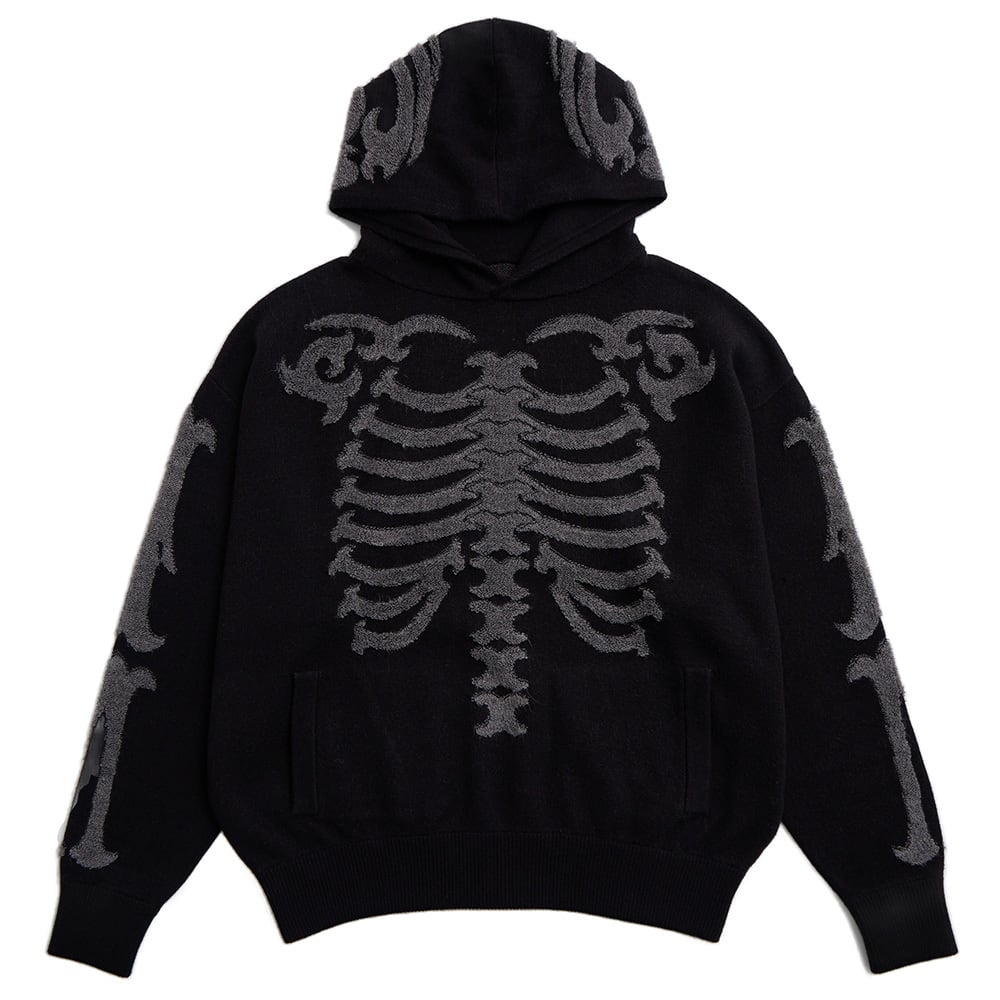 D3C] スカルパーカー 黒 | 8bit.t.d