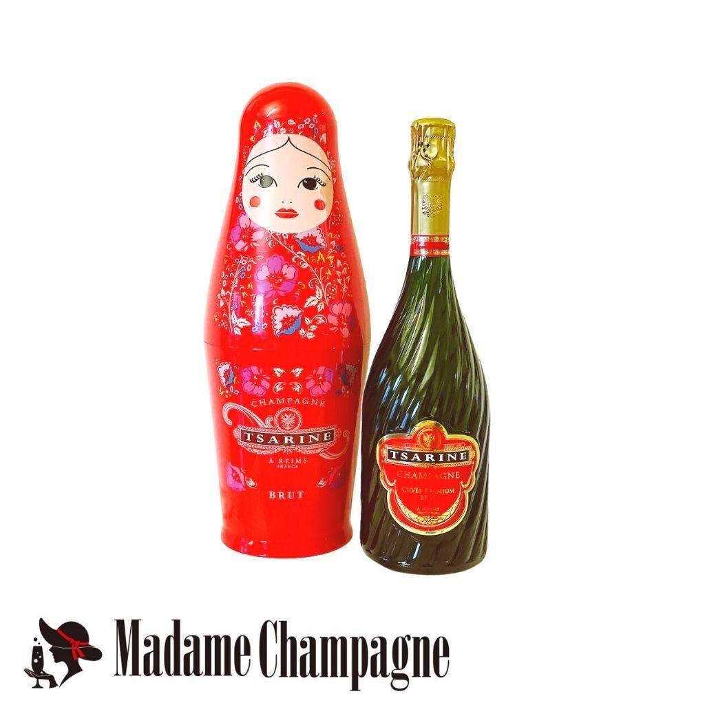 【正規品保証】【数量限定】Tsarine Cuvee Premium Brut ツァリーヌ　キュべ・プレミアム　ブリュット　マトリョーシカ缶(750ml)