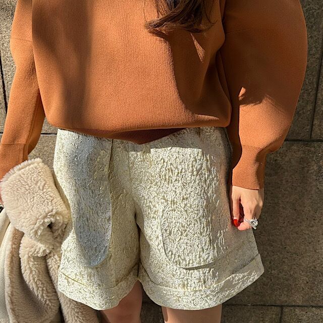 ジャガードショートパンツ(ゴールド) | LINKABLE 