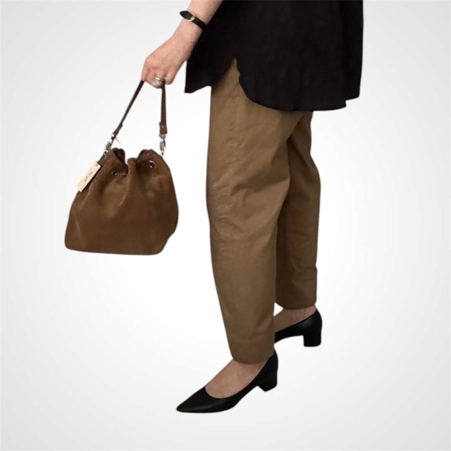 SCYE  Suede Touch Drawstring Bag