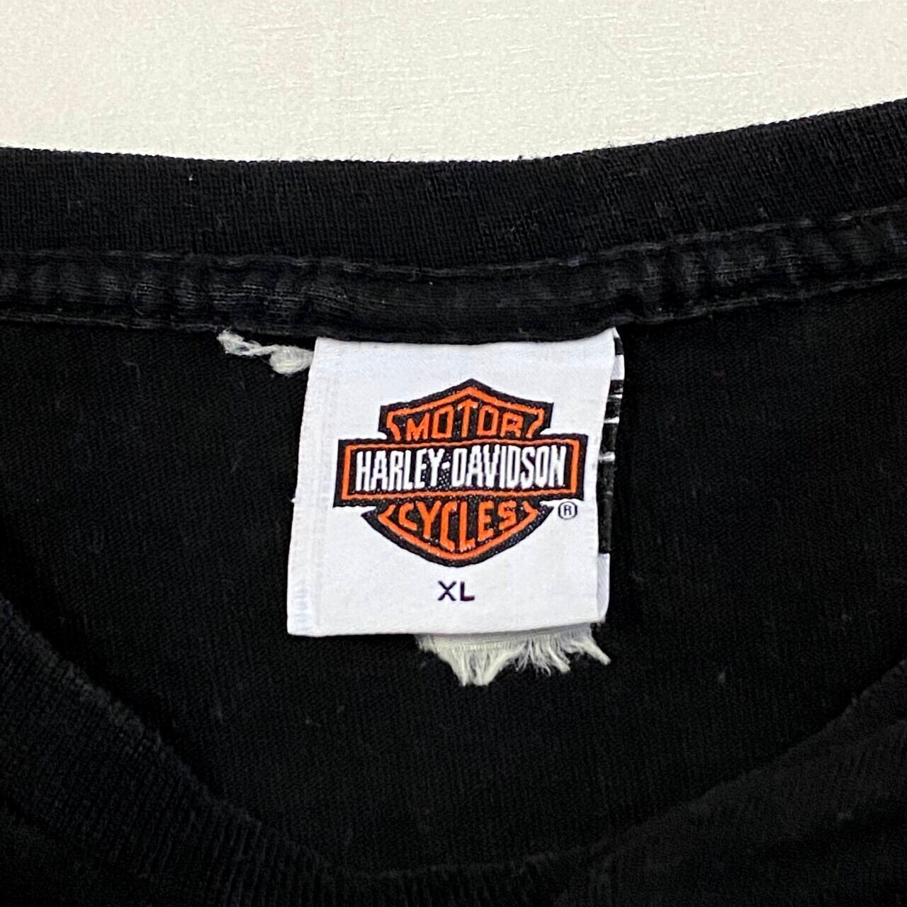 Harley-Davidson ハーレーダビッドソン ファイヤー柄 両面プリント