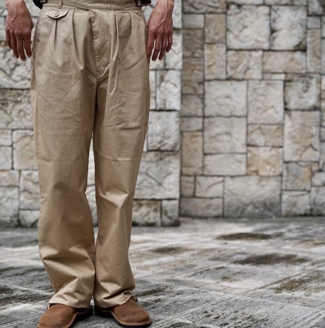 KENNETH FIELD(ケネスフィールド) / GURKA Ⅲ TROUSER WEST POINT -khaki-(40)