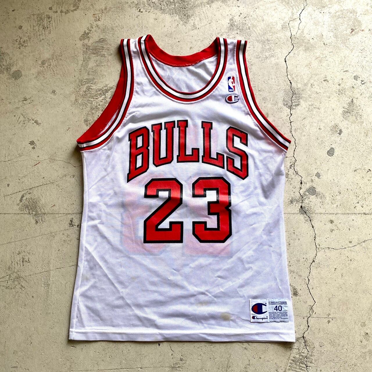 古着 used 90年代 ヴィンテージ NBAユニフォーム タンクトップ シカゴ ブルズ BULLS 23 マイケルジョーダン チャンピオン  vintage champion magazines webshop