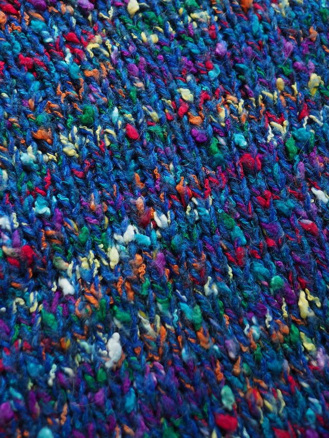 1990's multi color acrylic knit sweater