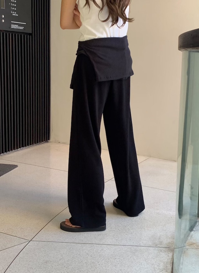 (LITER) lounge air straight pants / 3color