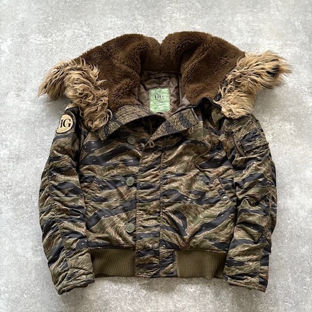 【良品】ヒステリックグラマー N-2B フライトジャケット　タイガーカモ 美品】ヒステリックグラマー フライトジャケット N-2B タイガーカモ