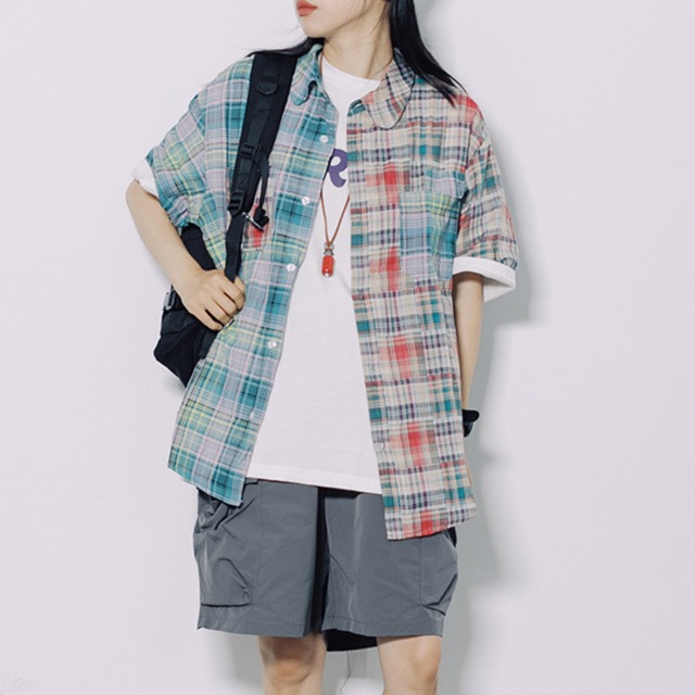 ブロックチェック柄シャツ 1color N00195