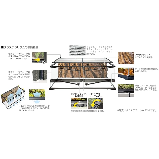 エキゾテラ GEX EXOTERRA グラステラリウム6030 PT2604 両開きフロント
