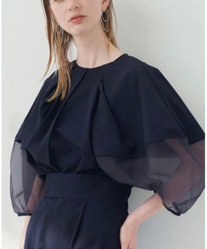 ランタンスリーブ◆エアリーブラウス【t-10972】