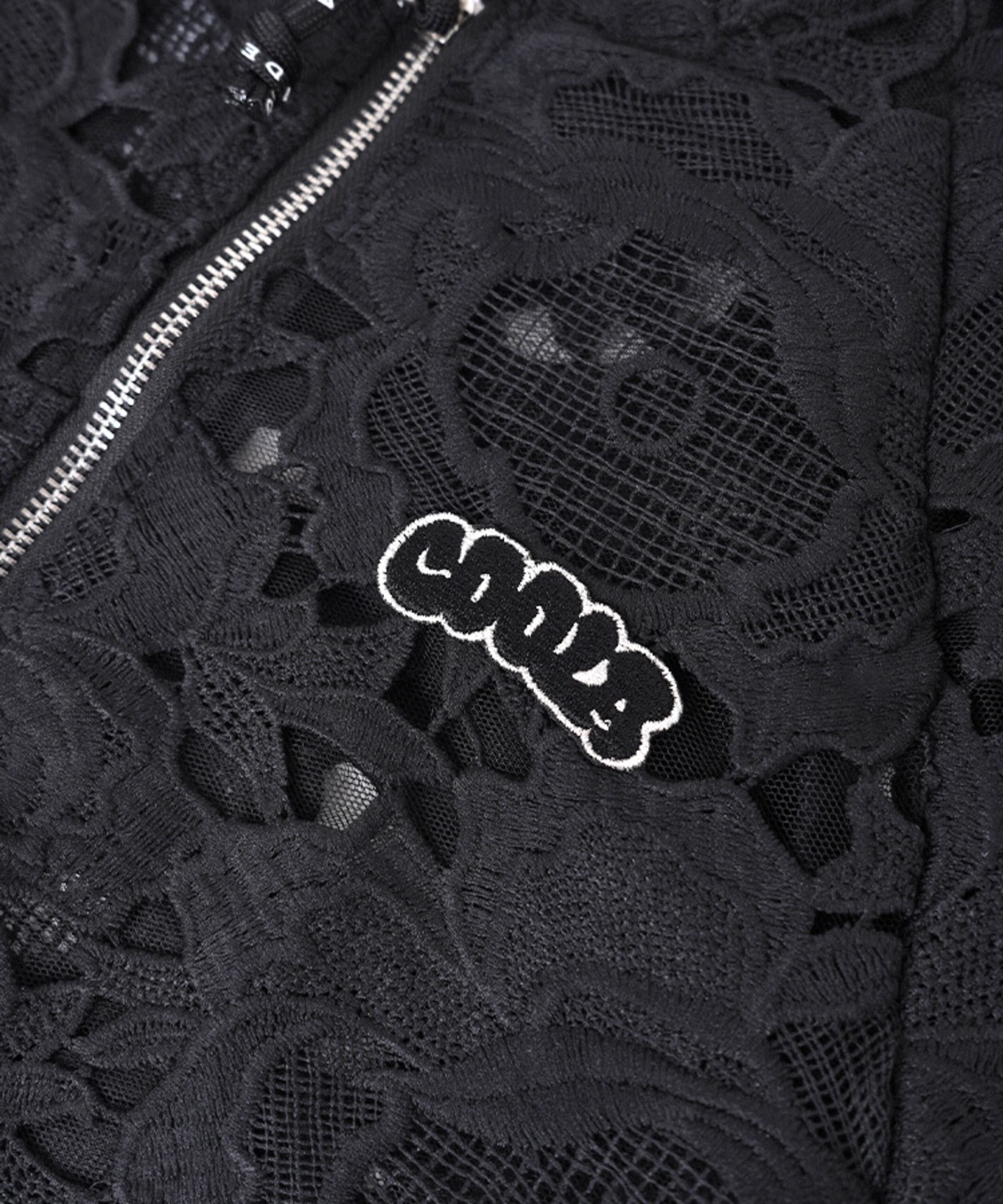 COOLAロゴレースブルゾン (BLACK)　CQ-46049