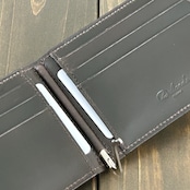 HORWEEN × レーデルオガワ ホースバット マネークリップ バーガンディ