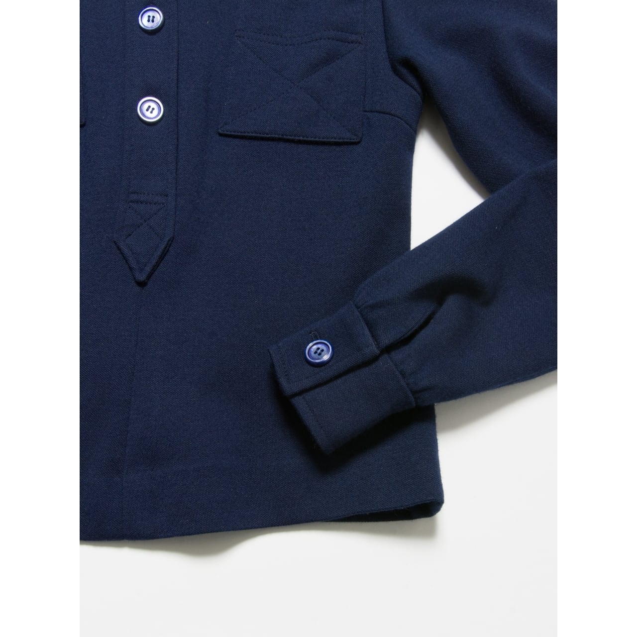 【RODIER PARIS】Made in France 70's jersey pullover blouse（ロディエ パリ フランス製ブルオーバージャージーブラウス）4a