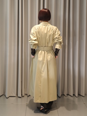 【26AW】FETICO フェティコ / コート / COTTON TWILL GATHERED SOUTIEN COLLAR COAT