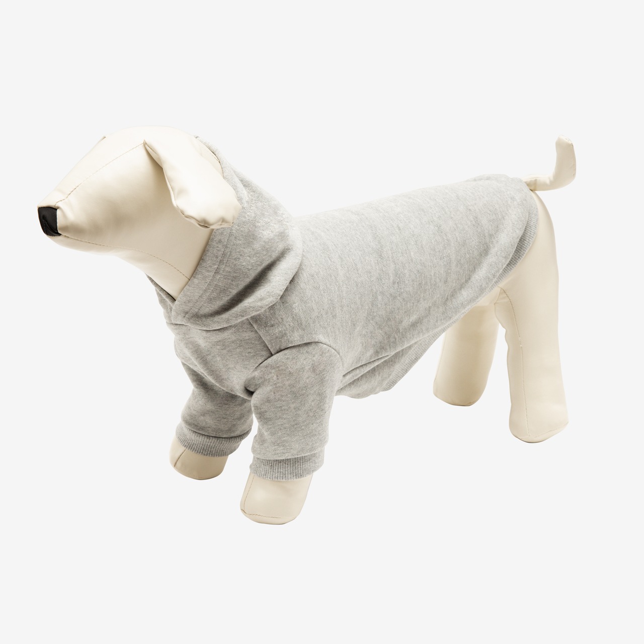 PET HALF SLEEVE FRENCH TERRY PARKA HEATHER GRAY