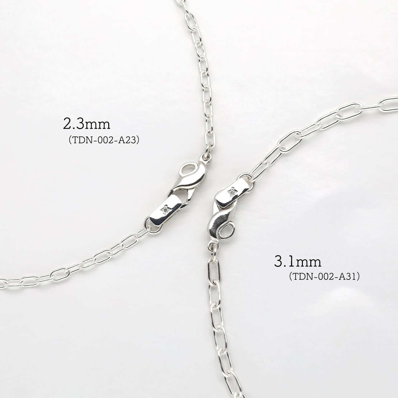 専用ページネックレス2点 2本セット（刻印可）】ツインダイヤモンドネックレス｜シルバー