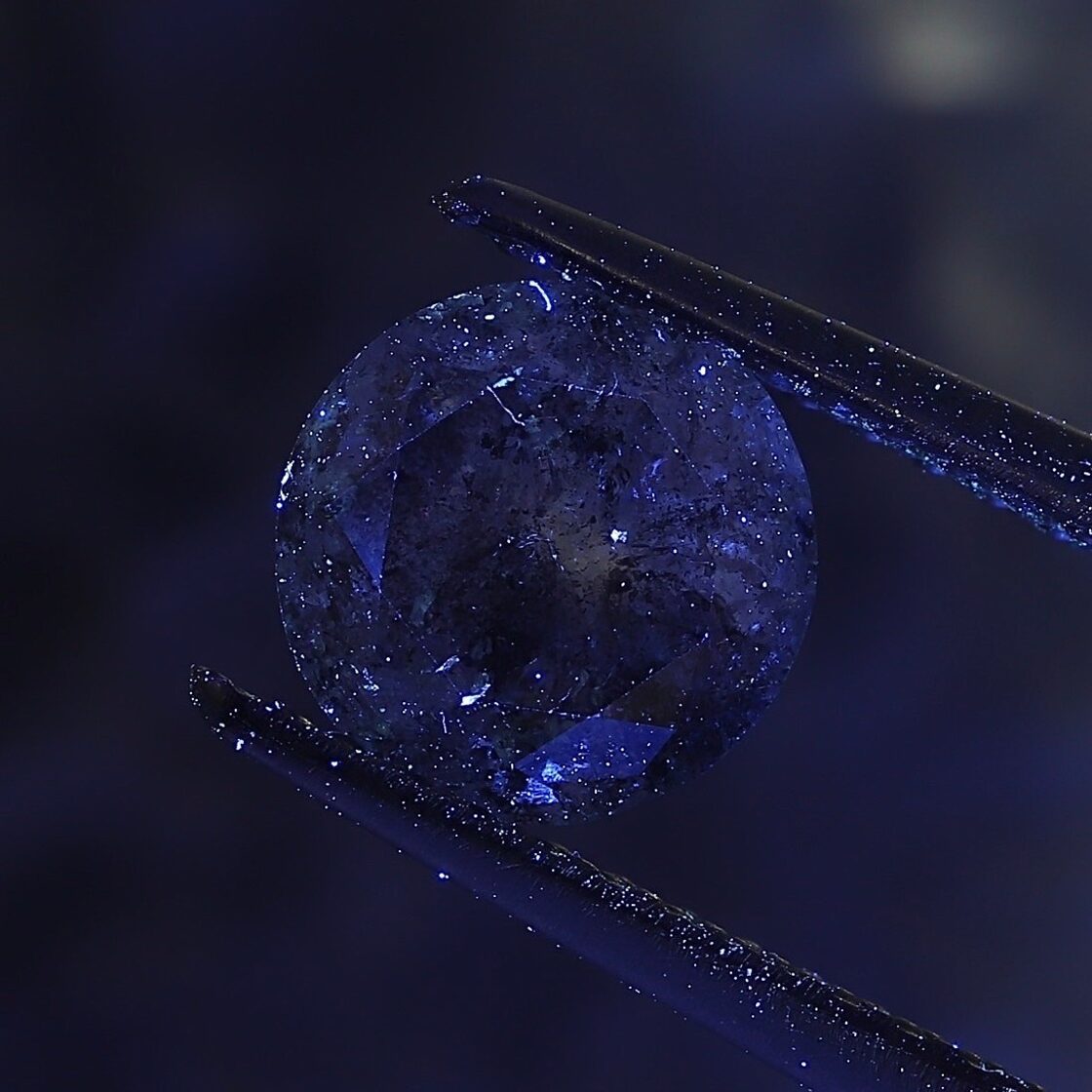 ソルトアンドペッパーダイヤモンド 1.23ct ラウンド | PAY ID