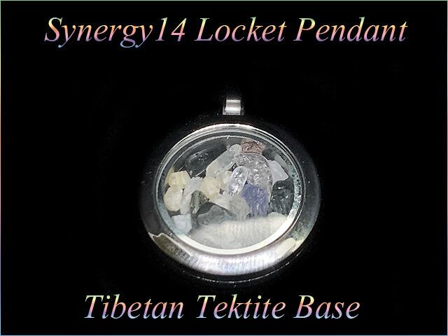 シナジー14ロケットペンダント(チベタンテクタイトベース)