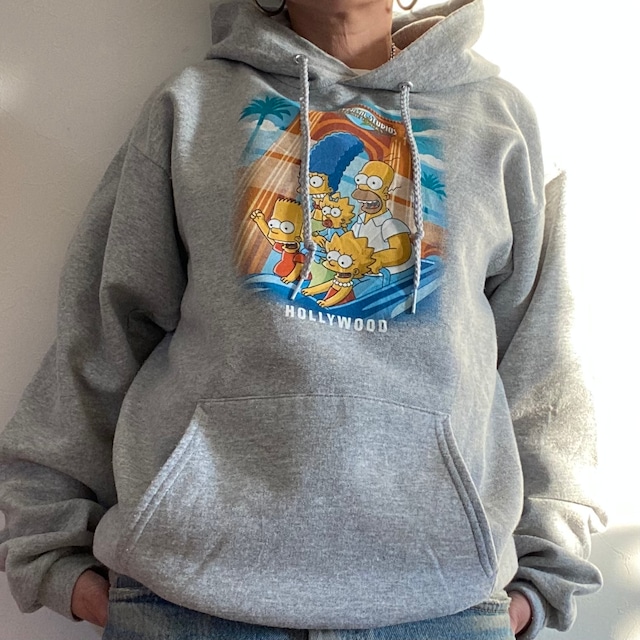 made in EL SALVADOR　UNIVERSAL STUDIO The Simpsons　Sweat hoodie{エルサルバドル製　　ユニバーサルスタジオ　ハリウッド　the シンプソンズ　スエットパーカー　古着　USED ユニセックス}